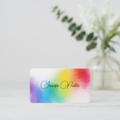 Farbenfrohe Abstrakte Elegant-Vorlage Modernes Des Visitenkarte (Stehend Vorderseite)