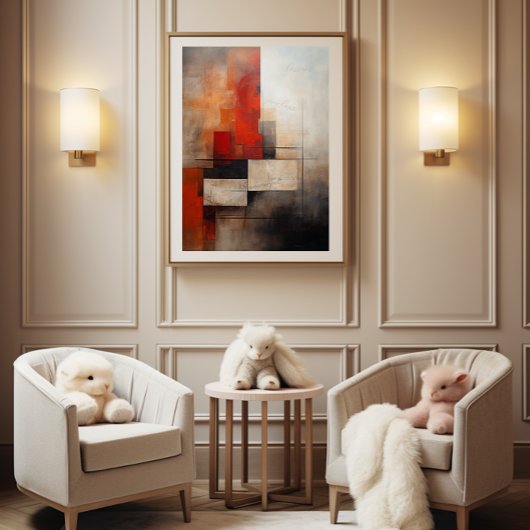 🎨 farbenfrohe Abstrakte Empowerment von Wörtern ✨ Poster