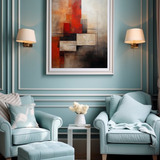 🎨 farbenfrohe Abstrakte Empowerment von Wörtern ✨ Poster