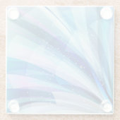 Farbenfrohe Abstrakte Explosionswelt Glasuntersetzer (Rückseite)