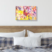 Farbenfrohe Abstrakte Expressionismus-Malerei Leinwanddruck (Insitu (Schlafzimmer))