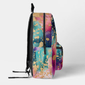 Farbenfrohe Abstrakte Farbe Spritzer Art (19) Bedruckter Rucksack (Links)