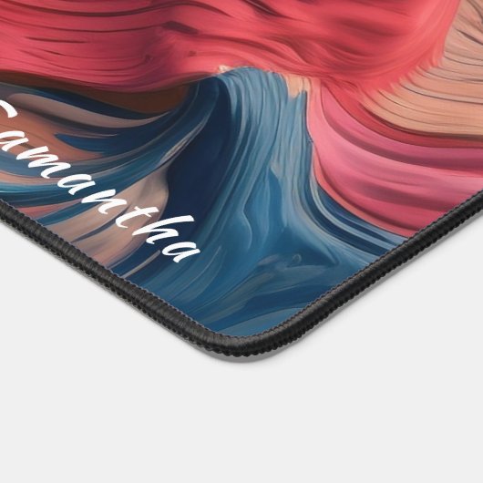 Farbenfrohe Abstrakte Farbe Spritzer Art (5) Schreibtischunterlage (Ecke)