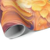 Farbenfrohe Abstrakte Farbe Spritzer Art (8) Geschenkpapier (Rolleneckpunkt)