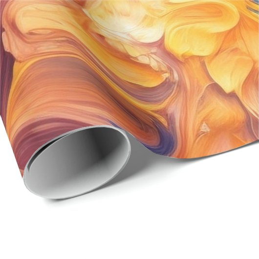 Farbenfrohe Abstrakte Farbe Spritzer Art (8) Geschenkpapier (Rolleneckpunkt)