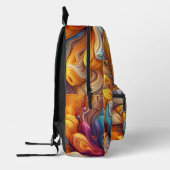 Farbenfrohe Abstrakte Farbe Spritzer Art (9) Bedruckter Rucksack (Links)