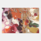 Farbenfrohe Abstrakte Farbmuster Geschenkpapier Set (Vorderseite 2)