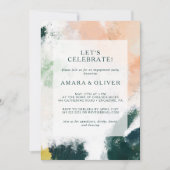 Farbenfrohe Abstrakte Feier für die Einladung (Vorderseite)