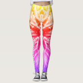 Farbenfrohe Abstrakte Feuerwerke Fotografie Leggings (Vorderseite)