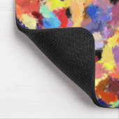 Farbenfrohe Abstrakte Fingermalerei Mousepad (Ecke)
