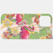 Farbenfrohe Abstrakte Flamingo & Floral Case-Mate iPhone Hülle (Rückseite (Horizontal))
