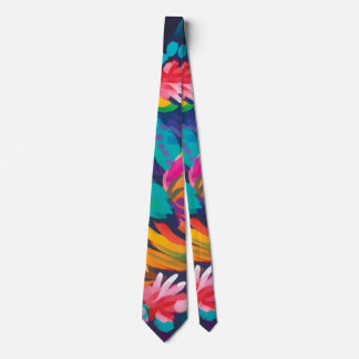 Farbenfrohe Abstrakte florale Krawatte Kühne Moder