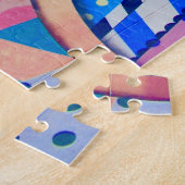 Farbenfrohe Abstrakte Formen Erwachsene Puzzle (Seite)