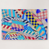 Farbenfrohe Abstrakte Formen Erwachsene Puzzle (Horizontal)