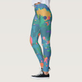 Farbenfrohe Abstrakte Formen von Boho Leggings (Links)