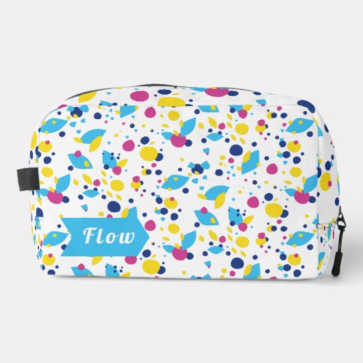 Farbenfrohe abstrakte Formen. Waschbeutel (Vorderseite)