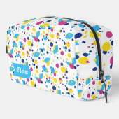 Farbenfrohe abstrakte Formen. Waschbeutel (Rechte Ecke)