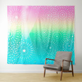 Farbenfrohe Abstrakte Foto-Hintergrund-Tapisserie Wandteppich (Beispiel (Horizontal))