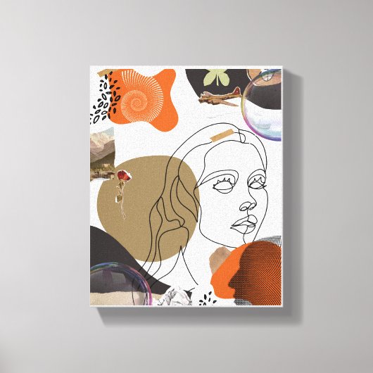 Farbenfrohe Abstrakte Frauenkirche Kunst, Dichtung Leinwanddruck (Vorderseite)