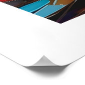 Farbenfrohe, Abstrakte, friedliche Forest Creek Fa Poster (Ecke)