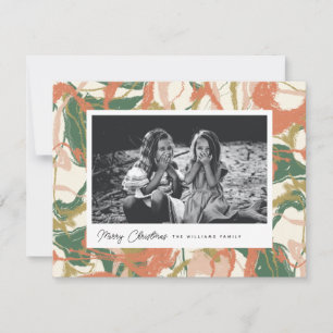 Farbenfrohe Abstrakte Frohe Weihnachts Schnappschu Feiertagskarte