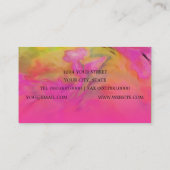 Farbenfrohe Abstrakte Gefärbte Krawatte Muster Visitenkarte (Rückseite)