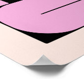 Farbenfrohe Abstrakte Geometrie Moderne Formen Kun Poster (Ecke)