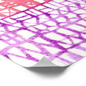 Farbenfrohe Abstrakte Geometrie Poster (Ecke)