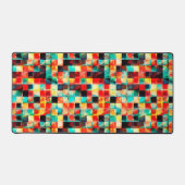 Farbenfrohe abstrakte geomtric-Lichtelementgestalt Schreibtischunterlage (Vorderseite)