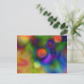 Farbenfrohe abstrakte Gestaltung (1) Postkarte (Stehend Vorderseite)