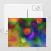 Farbenfrohe abstrakte Gestaltung (1) Postkarte (Vorne/Hinten)