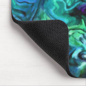 Farbenfrohe abstrakte Gestaltung Cooler Farben Mousepad (Ecke)