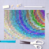 Farbenfrohe, abstrakte Gestaltung - Hintergrund Seidenpapier (Handwerk)