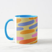 Farbenfrohe abstrakte Gestaltung Tasse (Links)