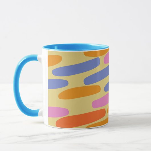 Farbenfrohe abstrakte Gestaltung Tasse (Links)