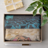 Farbenfrohe Abstrakte Gotik Pariser Gargoyle Dekou Seidenpapier (Geschenk)