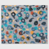 Farbenfrohe abstrakte, handgezeichnet Kreise Geschenkpapier (Flach)