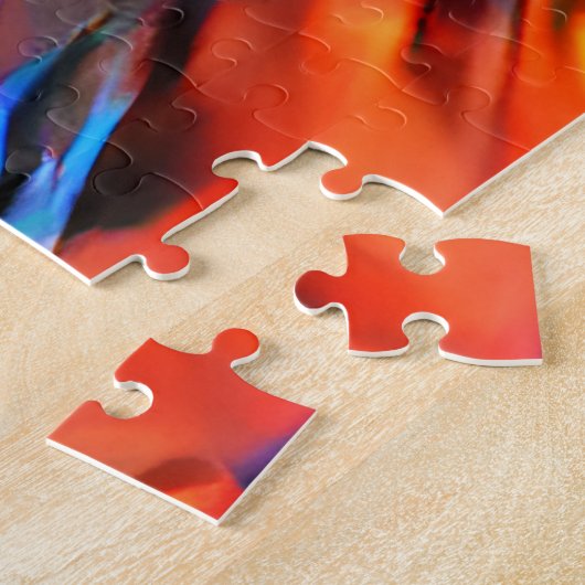 Farbenfrohe Abstrakte Hirsche schwer anstrengend Puzzle (Seite)