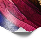 Farbenfrohe Abstrakte Hübsche Girl Künstlerisch Fotodruck (Ecke)