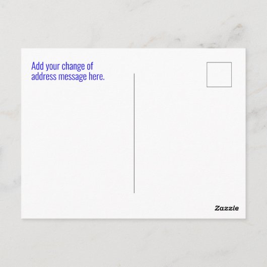 Farbenfrohe Abstrakte Hummingbird Adressänderung Postkarte (Rückseite)