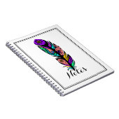 Farbenfrohe Abstrakte Indianerstäbchen Nr. 3 Notizblock (Rechte Seite)