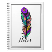 Farbenfrohe Abstrakte Indianerstäbchen Nr. 3 Notizblock (Vorderseite)