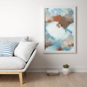 Farbenfrohe Abstrakte industrielle Fusion Kunst Poster