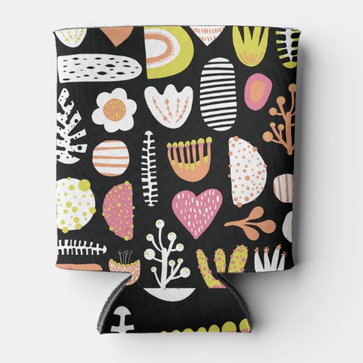 Farbenfrohe abstrakte Kinder nahtlos. Dosenkühler (Vorderseite)