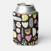 Farbenfrohe abstrakte Kinder nahtlos. Dosenkühler (Kanne Rückseite)