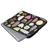 Farbenfrohe abstrakte Kinder nahtlos. Laptopschutzhülle (Vorne Knopf)