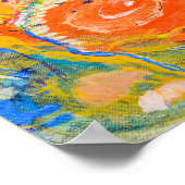 Farbenfrohe abstrakte Kunst 19" x 13" Poster (Ecke)