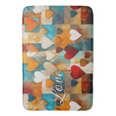 Farbenfrohe Abstrakte Kunst Badematte (Vorderseite Vertikal)