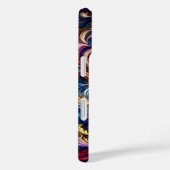 Farbenfrohe Abstrakte Kunst Case-Mate iPhone Hülle (Rückseite / Rechts)