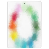 Farbenfrohe Abstrakte Kunst Custom Moderne Moderne Klemmbrett (Rückseite)